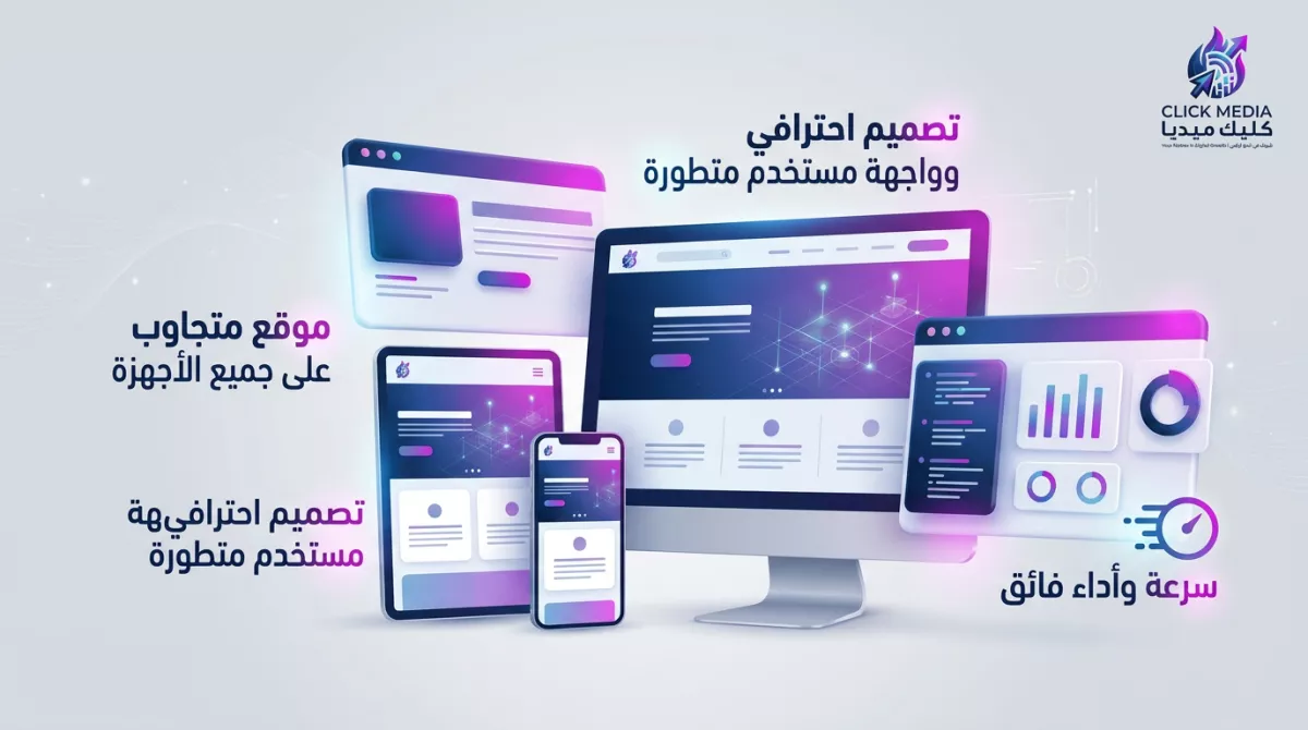 برمجة موقع شخصي أو تعريفي احترافي بتصميم عصري وأداء عالي